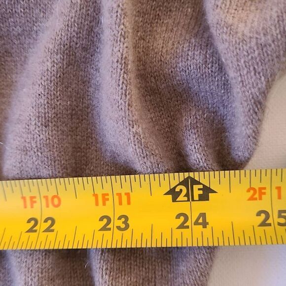 Tahari Tan Cashmere Longer Open Cardigan Sweater Size XS - Picture 6 of 11